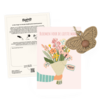 Blossombs Hanger Vlinder op kaart &ndash; Mama &ndash; Boeket