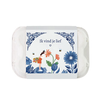 Blossombs Eggbox &ndash; Delft Blue Kisses