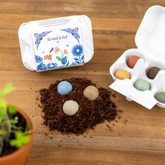 Blossombs Eggbox &ndash; Delft Blue Kisses