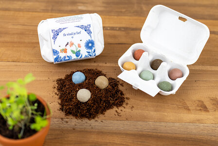 Blossombs Eggbox &ndash; Delft Blue Kisses