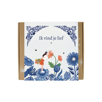 Blossombs Gift Box Medium &ndash; Delft Blue Kisses