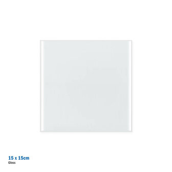 Doctor&#039;s Day Tegel - Vierkant Keramiek Glanzend Wit - 15 x 15 cm