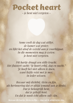 Pocket Heart &ndash; Je bent niet vergeten