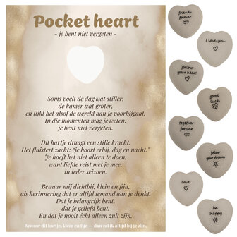 Pocket Heart &ndash; Je bent niet vergeten