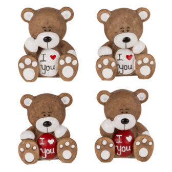 Polyresin Beertje &ldquo;I Love You&rdquo; &ndash; Klein gebaar, groot gevoel