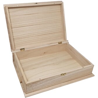 Boek van de Sint &ndash; GROOT | Houten Geschenkdoos in Boekvorm