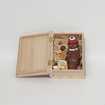 Boek van de Sint &ndash; KLEIN | Houten Geschenkdoos in Boekvorm