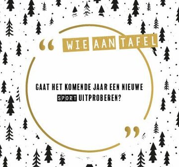 Wie aan Tafel? &ndash; Feestdagen Editie