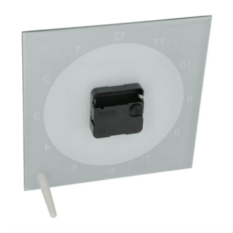 Glazen Vierkante Klok &ndash; 20 cm | Gepersonaliseerd met Foto of Ontwerp