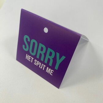 Sorry het spijt me - NY