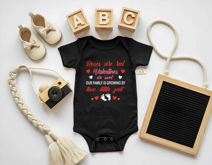 Zwangerschapsbekendmaking Valentijn &ndash; Baby Romper