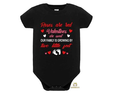 Zwangerschapsbekendmaking Valentijn &ndash; Baby Romper