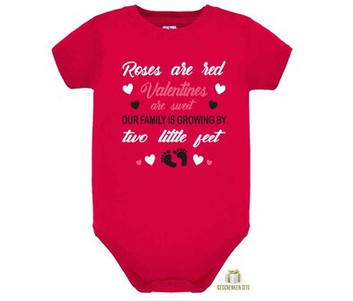 Zwangerschapsbekendmaking Valentijn &ndash; Baby Romper