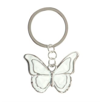 Herinneringssleutelhanger &ndash; Vlinder In Loving Memory