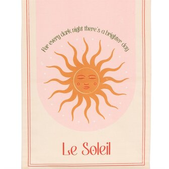 Golden Hour Le Soleil Zon Wandhanger met Inspirerende Tekst