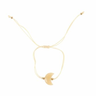Edelsteen Armband &ndash; Be Brave (Gele Jade Maan)