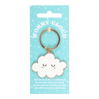 Worry Cloud Sleutelhanger - Rain or Shine