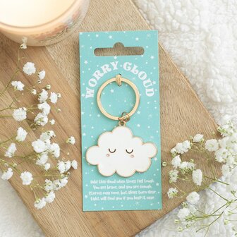 Worry Cloud Sleutelhanger - Rain or Shine