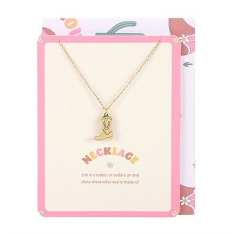 Retro Rodeo Cowboy Boot Chain on Card &ndash; Life is a Rodeo