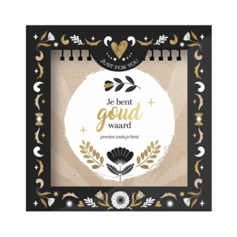 Just for You Tafelkalender &ndash; Je Bent Goud Waard