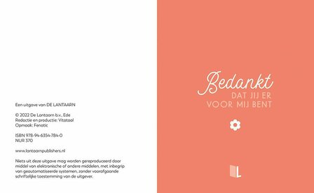 Cadeauboekje &ndash; Bedankt dat jij er voor mij bent