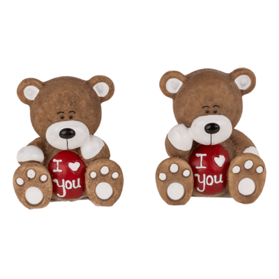 Polyresin Beertje “I Love You” – Klein gebaar, groot gevoel