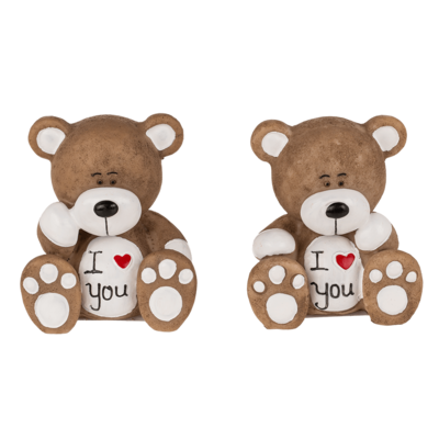 Polyresin Beertje “I Love You” – Klein gebaar, groot gevoel