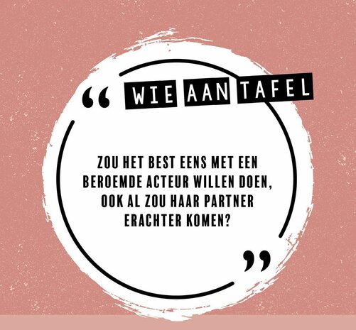 Wie aan tafel? – Vriendinnen