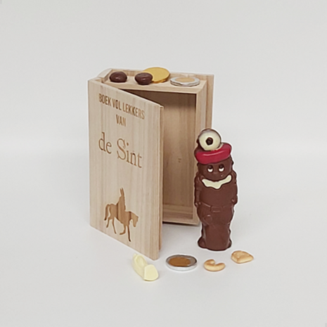 Boek van de Sint – KLEIN | Houten Geschenkdoos in Boekvorm