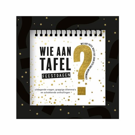 Wie aan Tafel? – Feestdagen Editie