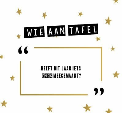 Wie aan Tafel? – Feestdagen Editie