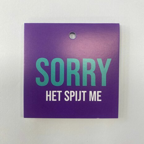 Sorry het spijt me - NY