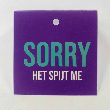 Sorry het spijt me - NY