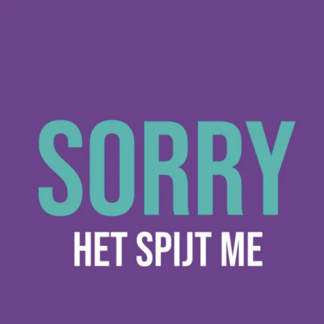 Sorry het spijt me - NY