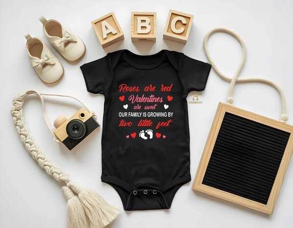 Zwangerschapsbekendmaking Valentijn &ndash; Baby Romper
