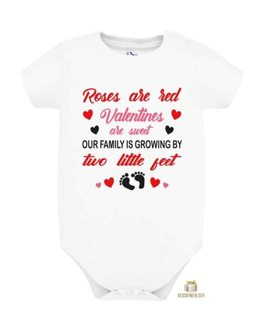 Zwangerschapsbekendmaking Valentijn &ndash; Baby Romper
