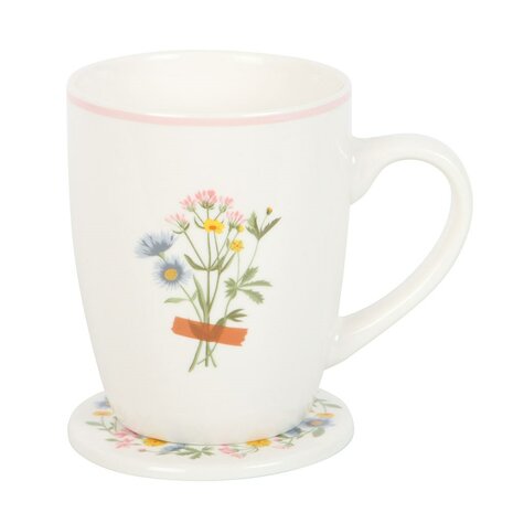 If Mums Were Flowers &ndash; Floral Mug & Coaster Set (350 ml)