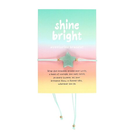 Gemstone Bracelet &ndash; Shine Bright (Aventurine Star)