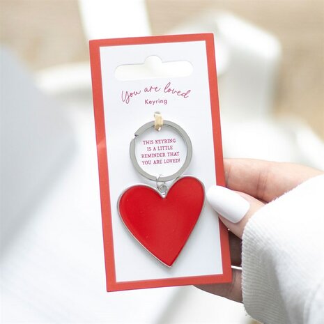 Heart to Heart Sleutelhanger &ndash; You Are Loved Hart