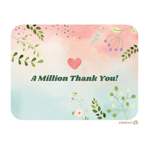 Blik - A Million thank you! - 198 x 128 x 50 mm