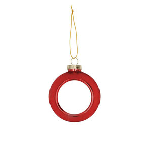 Kerstbal - Rood Plastic Ø80 mm