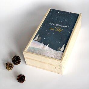 Wijnkist 2-vaks Kerst SoC2