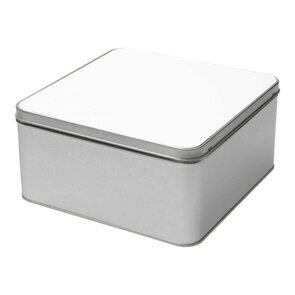 Blik Vierkant - 200 x 200 x 100 mm} Blik Vierkant - 200 x 200 x 100 mm