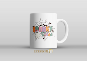 RHLW010-Spooky vibes Mok 11oz Wit 