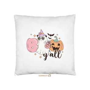 RHLW002-Boo y all Kussensloop Wit - 40 x 40 cm