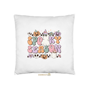 RHLW005-Spooky Season Kussensloop Wit - 40 x 40 cm