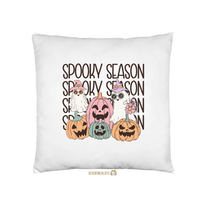 RHLW006-Spooky Season Kussensloop Wit - 40 x 40 cm