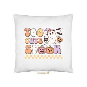RHLW020-Too Cute To Spook Kussensloop Wit - 40 x 40 cm