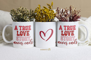 GROOVY VALENTINES Mok 11oz Wit } GROOVY VALENTINES Mok 11oz Wit
