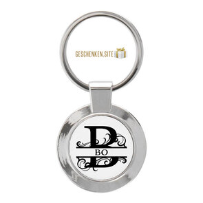 B Sleutelhanger Rond - 35 mm